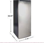 Frigidaire Upright Freezer, 6.5 cu. ft., Deep Freeze, Vinyl Coated Metal with Wire Shelving, Compact for Kitchen, RV, Dorm, Cabin, and Trailer, Platinum Design Series, Silver - 21D x 23W x 56H - Image 5