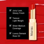 MAKI YIKA Moisture Red Lipstick for Women Hydrated Tinted Lip Balm for Dry Cracked Lips Weightless Glossy Lip Color Juicy Finish,MA063 Red Soul - Image 4