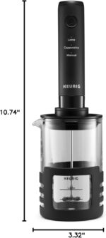 Keurig SimpleCafe Frother, Rechargeable Handheld Milk Frother for Lattes, Cappuccinos & Iced Coffee, USB Cord Included, Microwave-Safe Frothing Cup, Hot & Cold Foam Maker - Image 16