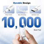 USB C to 3.5mm Headphone Jack Adapter for iPhone17/ iPhone 16/16 Pro/15/15 Pro/Pro Max/Plus, Type C Aux Audio Dongle Cable Cord Compatible with iPad, Samsung Galaxy S23/S23/S22/S21, MacBook（2 Pack） - Image 6