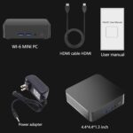 2026 Latest Mini PC, 16GB RAM 1TB SSD, Intel N5095 Processor (Up to 2.9GHz), Mini Desktop Computer Support 4K Dual Display, WiFi & BT 5.2 for Business, Office, Home Server, Type-C, USB3.0 - Image 7