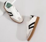 Women's Retro Gum Sole Fashion Sneakers-Lace Detail Casual Retro Walking Shoes-Gum Sole Casual Tennis-Anti Slip Trainers - Image 4