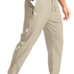 G Gradual Men's Joggers with Zipper Pockets Lightweight Athletic Workout Pants Quick Dry Sweatpants for Men Running Hiking