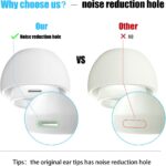 3 Pairs Replacement Ear Tips for Airpods Pro and 2nd Generation with Noise Reduction Hole, Silicone Ear Tips for Airpods Pro with Portable Storage Box and Fit in The Charging Case(S/M/L) - Image 3