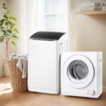 ROVSUN 17.8LBS Full Automatic Washing Machine and 1.5CuFt Portable Clothes Dryer Set, Compact Laundry Washer and Dryer Combo Set with Stainless Steel Inner Tub, for Apartment, Dorms, Home - Image 2