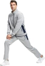 TBMPOY Men's Tracksuits Sweatsuits for Men Sweat Track Suits 2 Piece Casual Athletic Jogging Warm Up Full Zip Sets - Image 6