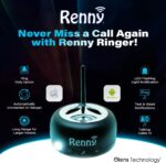 RENNY - Loud Cell Phone Ringer, Amplifier & Flasher for Hearing Impaired & Noisy Environments (117dB) | Wireless Bluetooth Auto-Connect | 5 Selectable Ringtones | No Missed Calls - Image 2
