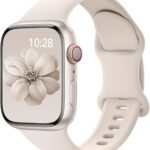 Sport Silicone Band Compatible with Apple Watch Bands 40mm 38mm 41mm 44mm 45mm 42mm 49mm Women Men,Soft Wristband Waterproof Replacement Sport Strap for iWatch Bands Series 9 8 7 6 5 4 3 2 1 SE Ultra