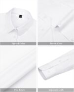 J.VER Womens Dress Shirts Long Sleeve Button Down Shirt Wrinkle-Free Business Casual Blouse Office Work Tops - Image 4
