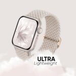 6 Pack Braided Stretchy Bands Compatible with Apple Watch Band 38mm 40mm 41mm 42mm 44mm 45mm 46mm 49mm Women Men, Adjustable Nylon Solo Loop Elastic Straps for iWatch Series 11 10 9 8 7 6 5 4 SE Ultra - Image 4