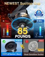 [2026 True Military-Grade] Car Phone Holder VANMASS [Upgraded Strongest Suction & Clip] Cell Phone Mount for Dashboard Windshield Vent Wall,Truck Cradle Stand for iPhone 17 Pro Max 16 15 14 13 Android - Image 3