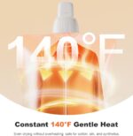 Sothing Portable Clothes Dryer, Travel Clothes Dryer, Quiet 48dB Mini Dryer for Clothes with 3 Timer Settings (4H/8H/12H), 140°F Constant Temperature, 120V, for Home, Apartment & Travel - Image 7