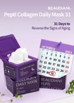 Suggest a better title and return a single title only without any other comments: BEAUDIANI Pepti Collagen Daily Sheet Mask (31 Count) – Hydrating & Firming Face Mask with 7 Collagens, 6 Peptides & Hyaluronic Acid | Korean Skincare - Image 2