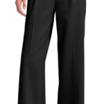 Suggest a better title and return a single title only without any other comments: Girls Dress Pants Wide Leg Uniform Pants for Girls Preppy Clothes Size 7-14 Years