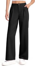 Suggest a better title and return a single title only without any other comments: Girls Dress Pants Wide Leg Uniform Pants for Girls Preppy Clothes Size 7-14 Years