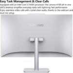Lenovo 24 All-in-One Desktop Computer for Home Office, Intel 8-Core i3-N305 Processor, 32GB RAM, 1TB PCIe SSD, 23.8" FHD AIO, Lifetime Office 365 for Web, WiFi 6, Bluetooth 5.2, Ivory, Windows 11 - Image 4