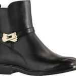 JATAREA Women’s Ankle Boots – Stylish Leather Block Heel Booties, Comfortable Fit with Cushioned Insole, Easy to Wear Fashion Boots for Everyday and Party Look