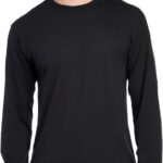 Jerzees Mens Dri-Power Cotton Blend Long Sleeve Tees, Moisture Wicking, Odor Protection, UPF 30+, Sizes S-3x