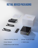 GMKtec Gaming Mini PC K8 Plus AMD Ryzen 7 8845HS(8C/16T, up to 5.1GHz) 32GB DDR5 RAM 1TB SSD, Desktop Computer Dual NIC 2.5G, HDMI 2.1, USB4 - Image 9