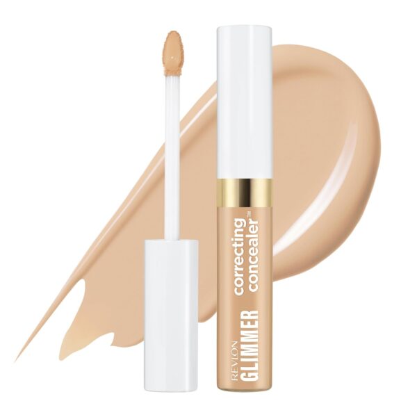 Suggest a better title and return a single title only without any other comments: Revlon Glimmer Correcting Concealer, Liquid Under Eye Makeup, Made with Caffeine, Vitamin C, & Stevioside, 115 Yellow, 0.3 fl oz