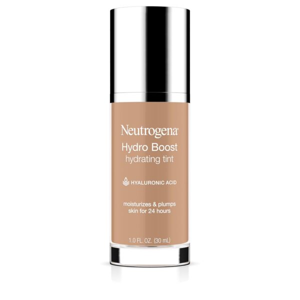Suggest a better title and return a single title only without any other comments: Neutrogena Hydro Boost Hydrating Tint Foundation Makeup for Dry Skin, with Hyaluronic Acid, Lightweight Oil-Free Water Gel, Non-Comedogenic, 40 Nude Color, 1.0 fl. oz