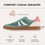 Rosella Carlie Womens Sneakers - Women's Fashion Sneakers with Removable Insole - Stylish and Lightweight Spring Shoes for Women Casual Non-Slip Lace-Up Walking Footwear - Image 3