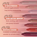 2Pcs Mauve & Pink Hydrating Cream Lipsticks Lip Crayon for Women, Moisturing Lipstick Longwear Lip Liner Crayon Set for Ombre Shades, Matte Creamy Lips Stick Natural Nourishing Lips Balm Set, B - Image 5