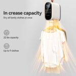 Portable Clothes Dryers for Laundry Apartments, No-Installation Faster Mini Dryer for Clothes, Compact Electric Clothes Dryer Machine Apartment, RV, Travel, Home Use - Image 6