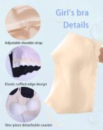 Suggest a better title and return a single title only without any other comments: Finihen Teen Girls Seamless Training Bra No Show Sports Bra with Removable Padding Adjustable Strap Multipack. - Image 4