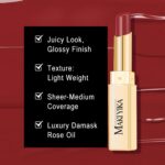 MAKI YIKA Moisture Mauve Red Lipstick for Women Hydrate Lip Gloss for Dry Cracked Lips Weightless Glossy Lip Color Juicy Finish,MA059 Mauve Pop - Image 4