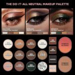 5-in-1 Backed Eyeshadow Makeup Palette with Blush Bronzer Highlighter, Natural Nude Eye Shadow Palettes 18 Colors Matte Shimmer Glitter Tone Long Lasting Smudge-Proof, Ideal Gifts for Women - Image 3