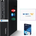 Lenovo ThinkCentre Micro Desktop, 16GB DDR4 RAM, 512GB SSD Drive, AMD Processor & Graphics, Dual-Display Support, Wi-Fi, Bluetooth, USB, RJ-45, Windows 11 Pro, Business-Grade, Home-Friendly