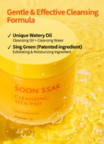 Suggest a better title and return a single title only without any other comments: BEAUDIANI Soonssak Vitamin C Cleansing Pads – One-Swipe Makeup Remover, Low-pH 5.3, Dual-Texture Exfoliating Toner Pads, Hydrating Lyocell, Sensitive-Skin Friendly – 50 Count - Image 5