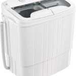 Superday Portable Washing Machine, 18lbs Mini Washing Machine and Spin Dryer Combo, Mini Twin Tub Laundry Machine for Camping, Apartments, Dorms, College Rooms, RV, Delicates, Grey