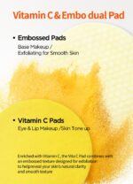 Suggest a better title and return a single title only without any other comments: BEAUDIANI Soonssak Vitamin C Cleansing Pads – One-Swipe Makeup Remover, Low-pH 5.3, Dual-Texture Exfoliating Toner Pads, Hydrating Lyocell, Sensitive-Skin Friendly – 50 Count - Image 4