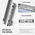 Spigen for Galaxy Z Flip 7 Case, Ultra Hybrid Pro MagFit [Hinge Protection] [Qi2.1 Certified/Magnet for Galaxy] - Clear White - Image 8