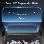 Typhur Fast Nugget Ice Maker Countertop with Self-Cleaning Pump, 35lbs/24H Crushed Pebble Ice Machine with Pellet Ice, 8 Packs Cleaner, Dual Ice Scoops for Home, Kitchen, Party, RV, Stainless Steel - Image 7