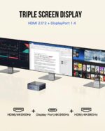 GMKtec Mini PC Intel i5-12450H(Turbo 4.4 GHz) 32GB DDR4 1TB M.2 NVMe SSD Intel i226v Mini Computers, USB 3.2, Type-C/WiFi 6, BT5.2, RJ45 2.5G/ 4K Triple Display Desktop PC - Image 7