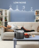 Ice Maker Countertop, Efficient Easy Carry Ice Machine, Self-Cleaning Ice Maker with Ice Scoop & Basket, 9pcs/ 6mins 26.6Lbs Per Day for Home/Office/Kitchen,Black - Image 4