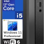 Lenovo ThinKCentre neo 50q Gen 4 Tiny 1L Business Mini Desktop Computer, 13th Gen Intel 8-Core i5-13420H (Beat i7-1355U), 16GB DDR4 RAM, 512GB PCIe SSD, 2 DisplayPorts, WiFi 6, Win 11 Pro, Vent-Hear