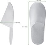 UrbanRoots 28 Pairs Disposable Slippers For Guests,Bulk Slippers For Hotel,Spa,Travel,Shoeless Home,Spa Slippers With Pouch,Non-Slip(White) house slippers for guests - Image 4