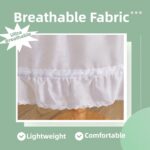 Suggest a better title and return a single title only without any other comments: Girls Petticoat Underskirt with 3 Hoops Full Slip Crinoline Skirt - Image 3