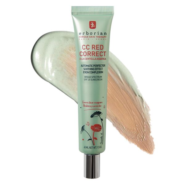 Suggest a better title and return a single title only without any other comments: Erborian CC Red Color Correcting SPF 25 Green Pigment Cream, Neutralizes Redness, Calms Skin, Lightweight, Tone‑Perfecting Primer, Korean Skincare