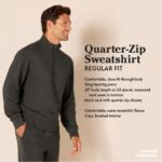 Amazon Essentials Men's Long-Sleeve Quarter-Zip Pullover Fleece Sweatshirt - Image 2