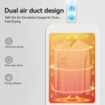 Portable Clothes Dryers for Laundry Apartments, No-Installation Faster Mini Dryer for Clothes, Compact Electric Clothes Dryer Machine Apartment, RV, Travel, Home Use - Image 3