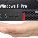 Lenovo ThinkCentre M710q Tiny Desktop, Core 6th Gen, 8GB DDR4 RAM, 256GB SSD, DisplayPort, Keyboard & Mouse, WiFi, BT, Windows 11 Pro (Renewed)