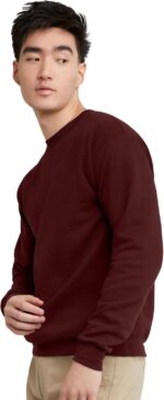 Hanes Men's Sweatshirt, EcoSmart Fleece Crewneck Sweatshirt, Big & Tall Available, 1 or 2-Pack - Image 5