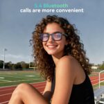 2026 Upgraded – Smart Camera Glasses, 8MP Resolution Supporting 1080P HD Video Recording, Supports Photo/Video/Audio Recording, 410mAh Battery, with AI Assistant/AI Translation/Bluetooth Calling - Image 4