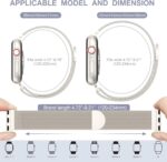 BELONGME 3 Pack Mesh Loop Compatible with Apple Watch Bands for Women Men 40mm 41mm 38mm 42mm 44mm 45mm 49mm 46mm Series 11 10 9 8 7 6 5 4 Ultra3 SE3 2, Stainless Steel Metal Magnetic Strap for iWatch - Image 5