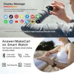 Military Smart Watches for Men(Answer/Make Call), AMOLED 1.43" Smartwatch, Flashlight/130+ Sports/Heart Rate/Sleep Monitor/Fitness Activity Tracker, IP68 Waterproof Fitness Watch for Android iOS - Image 4